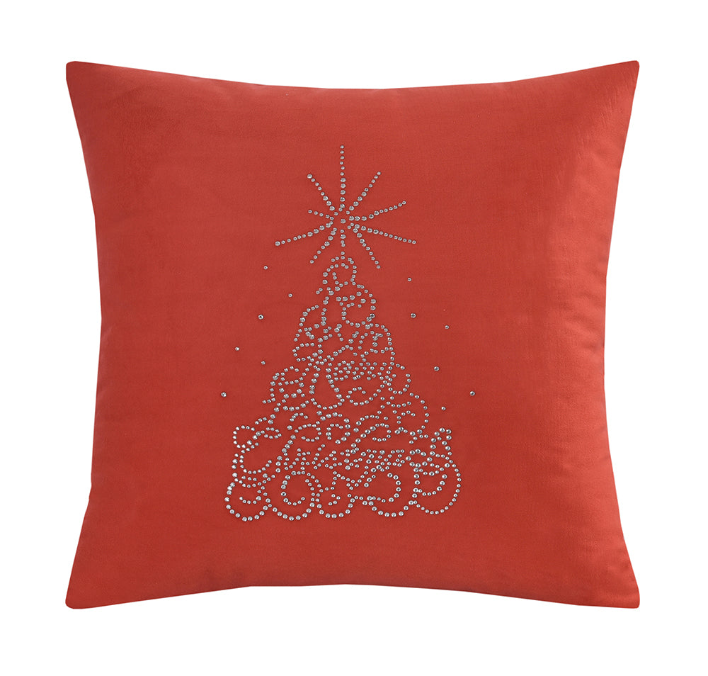 Seasonal Xmas Christmas Holiday Glowing Pattern Decorative Accent Throw Pillow