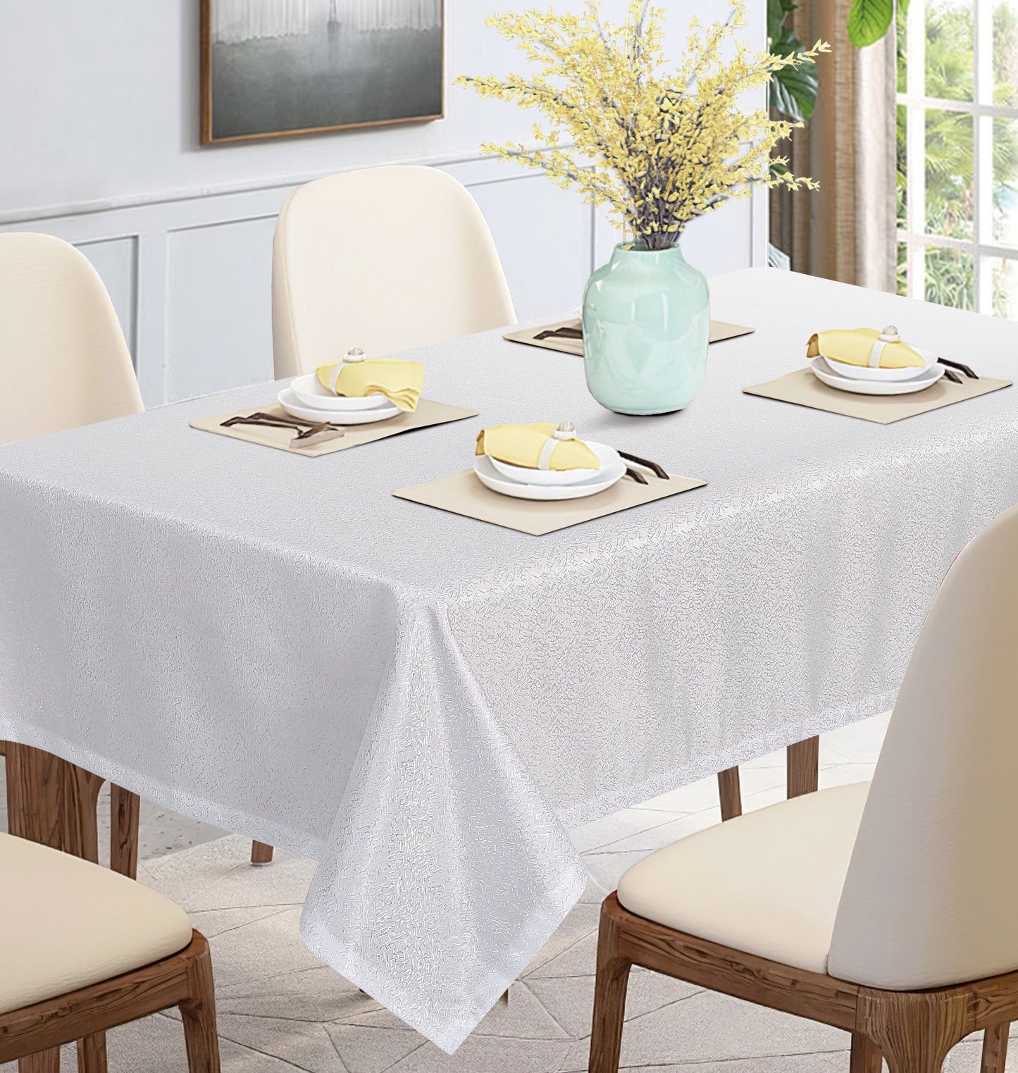 European Sensation Solid Pattern Tablecloths