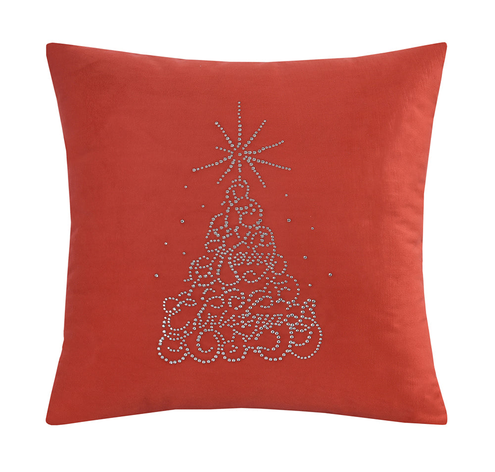 Seasonal Xmas Christmas Holiday Glowing Pattern Decorative Accent Throw Pillow Cover