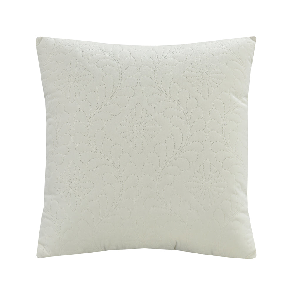 Mosaic Quilted Damask Pattern Decorative Accent Throw Pillow