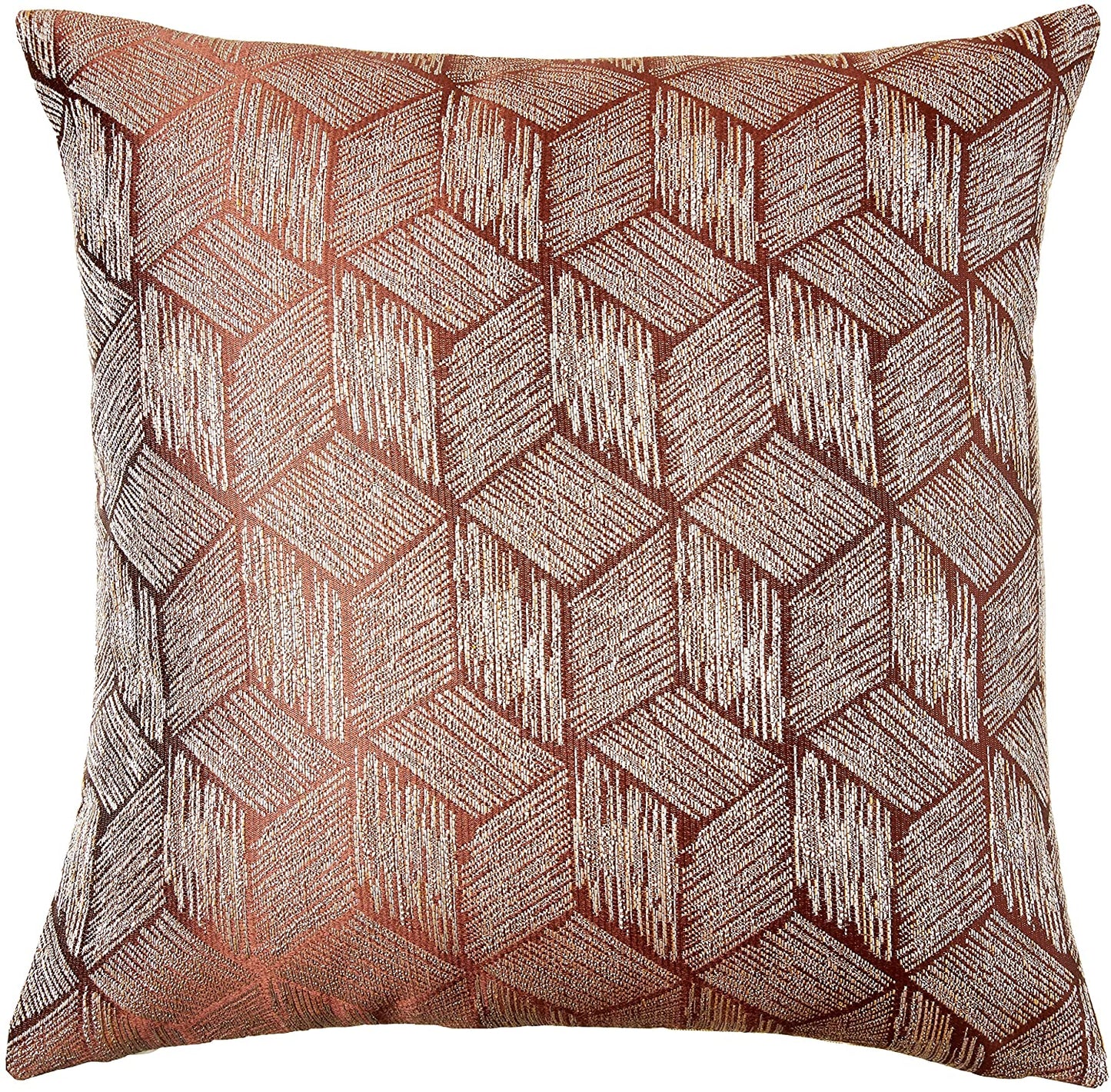 Fortune 3D Geometric Pattern Decorative Accent Throw Pillow