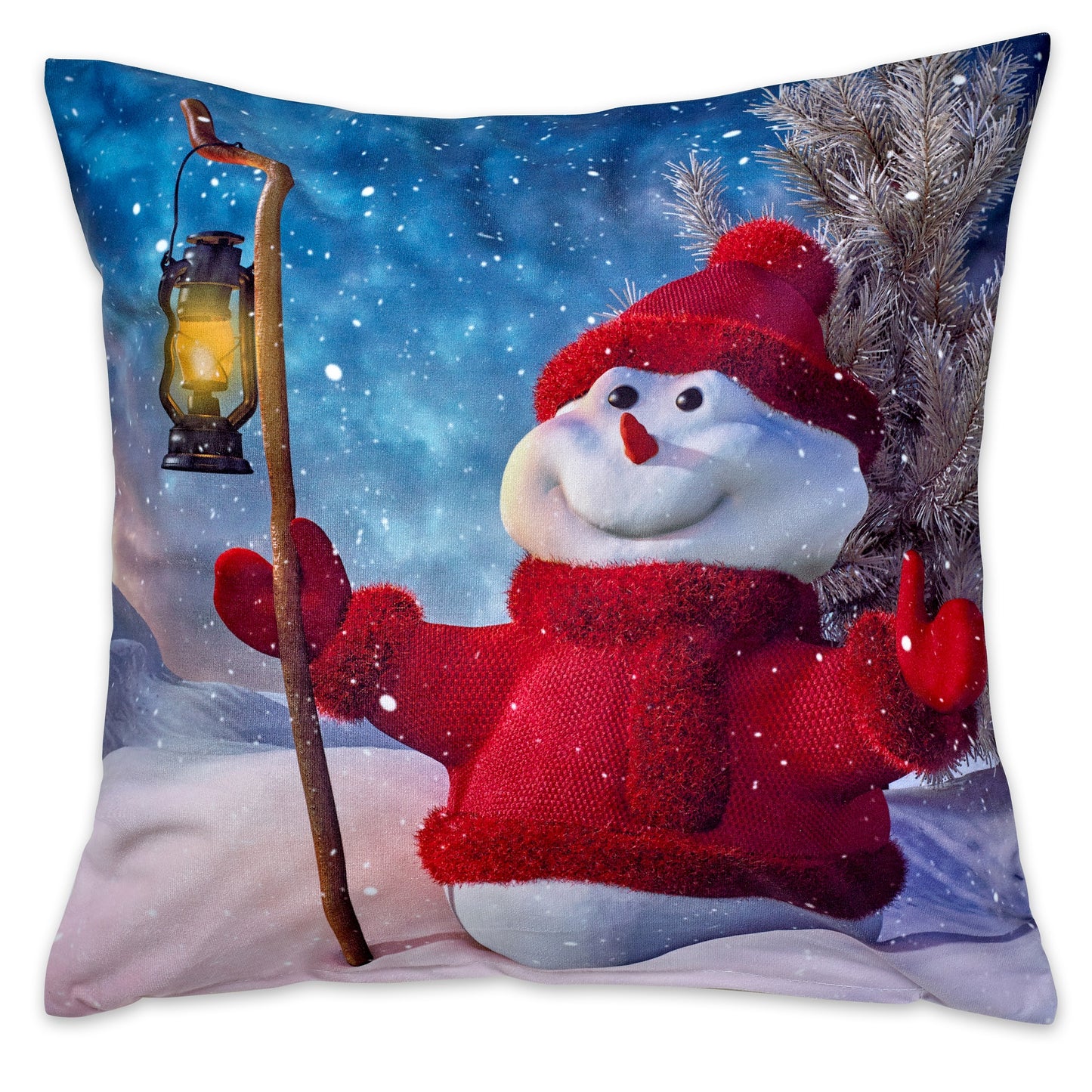 Seasonal Christmas Splendours Pattern Decorative Throw Pillow Cover