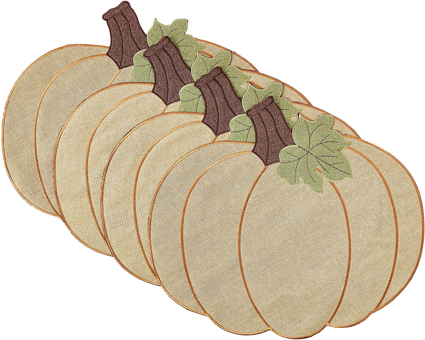 Thanksgiving Harvest Fall Pumpkin Pattern Decorative Place Mats