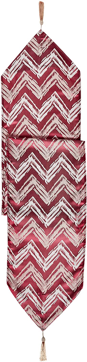 Fantasy Modern Zig Zag Chevron Pattern Decorative Table Runner