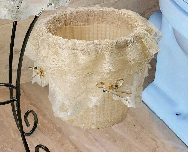 Luxurious And Elegant - Eden Lace Bathroom Tissue Box Cover