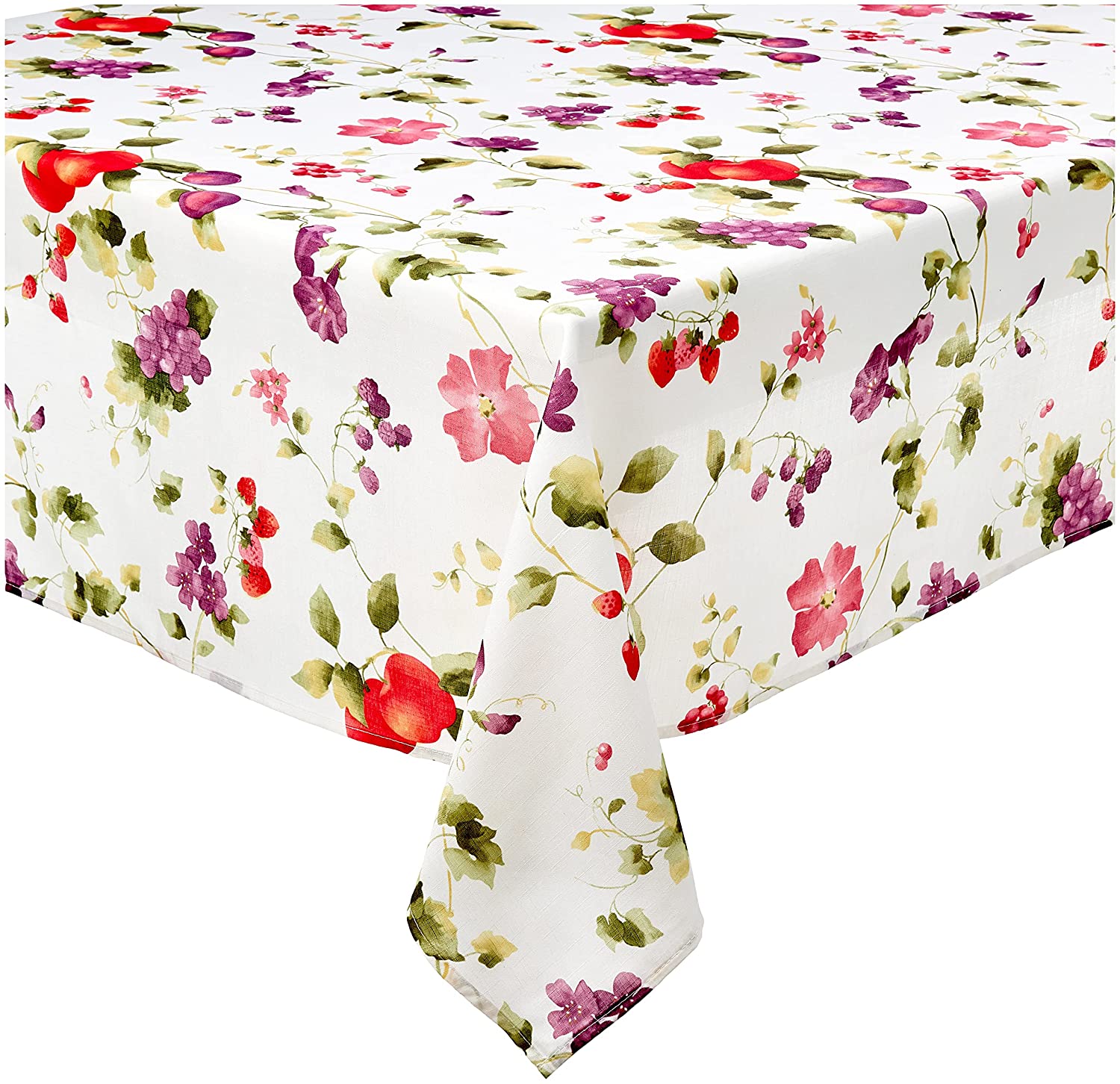 Violet Linen European Orchard Fruits Pattern Tablecloths | Violet Dist ...