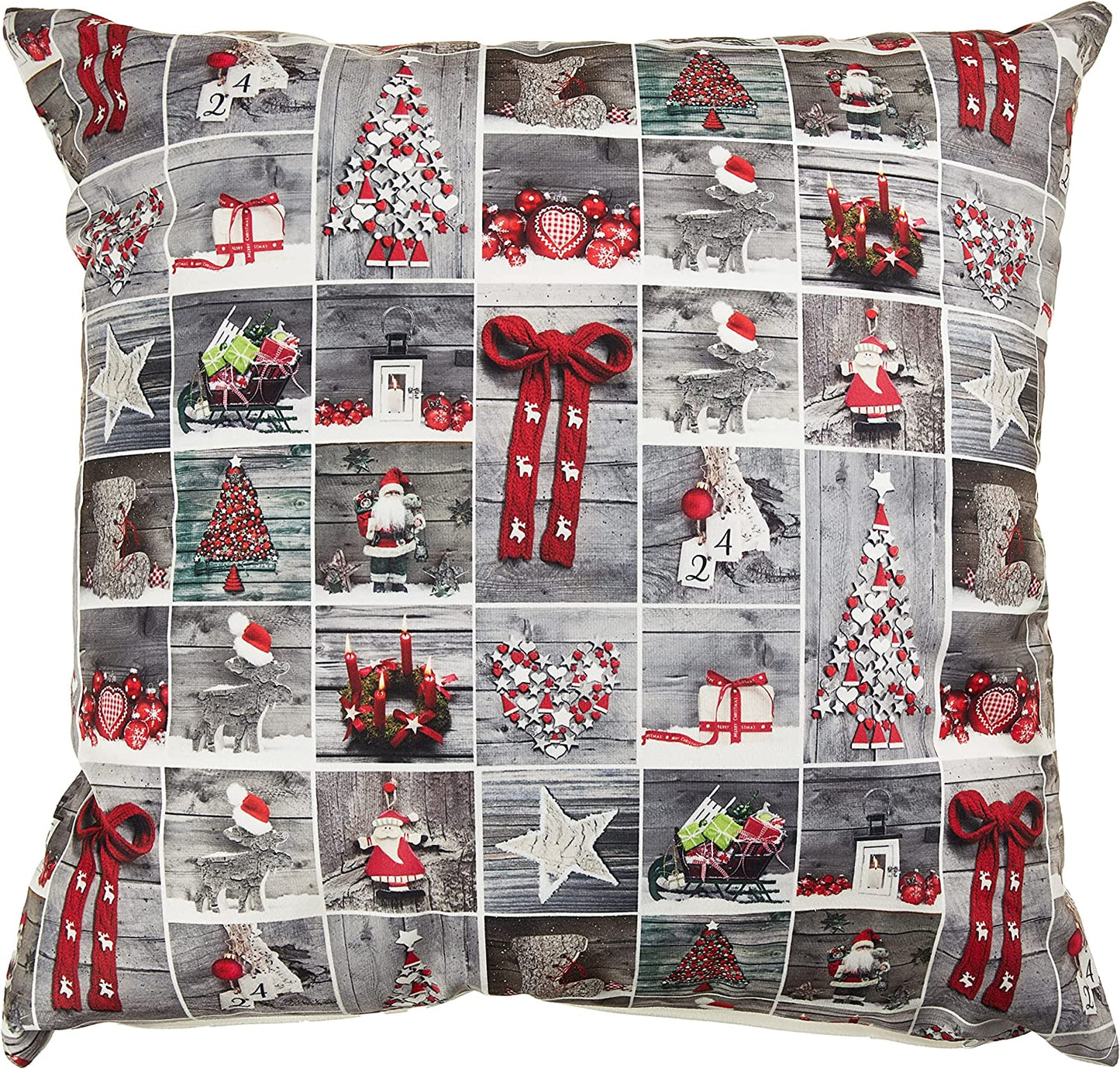 Seasonal Christmas Splendours Pattern Decorative Accent Throw Pillow