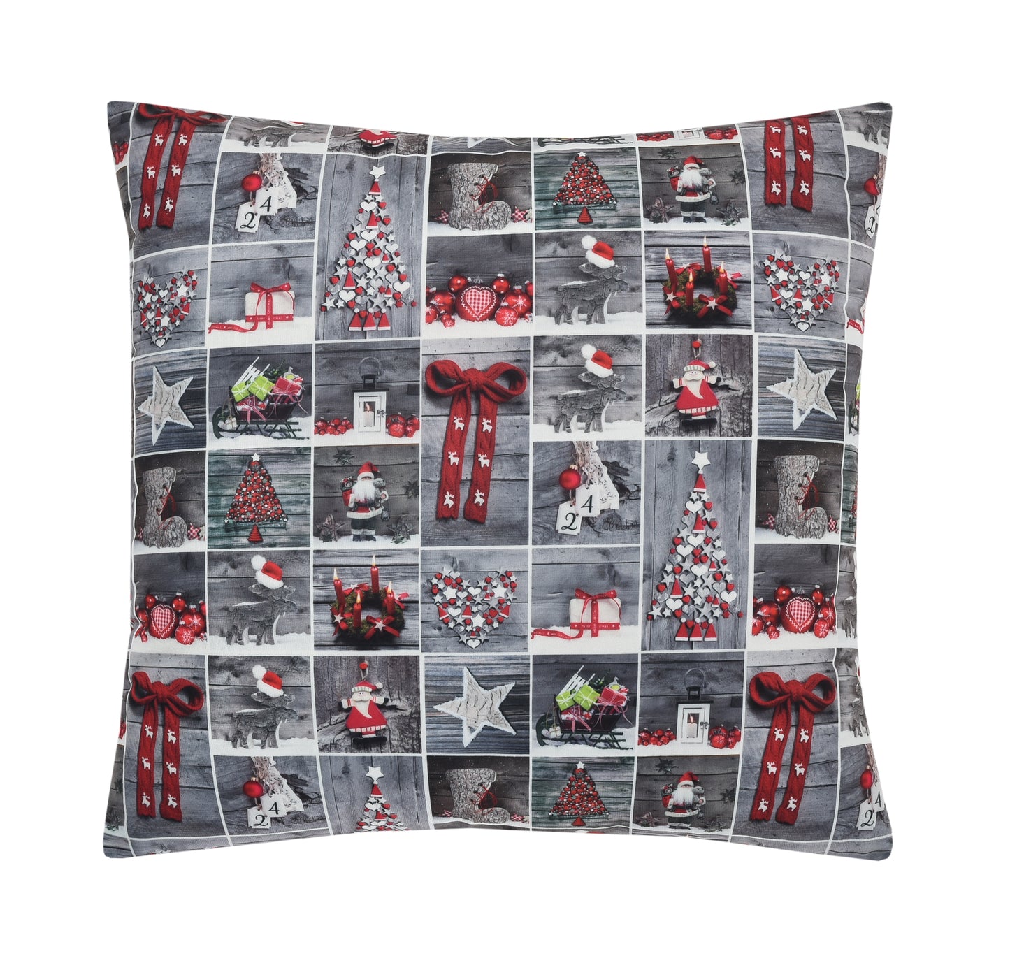 Seasonal Christmas Splendours Pattern Decorative Throw Pillow Cover