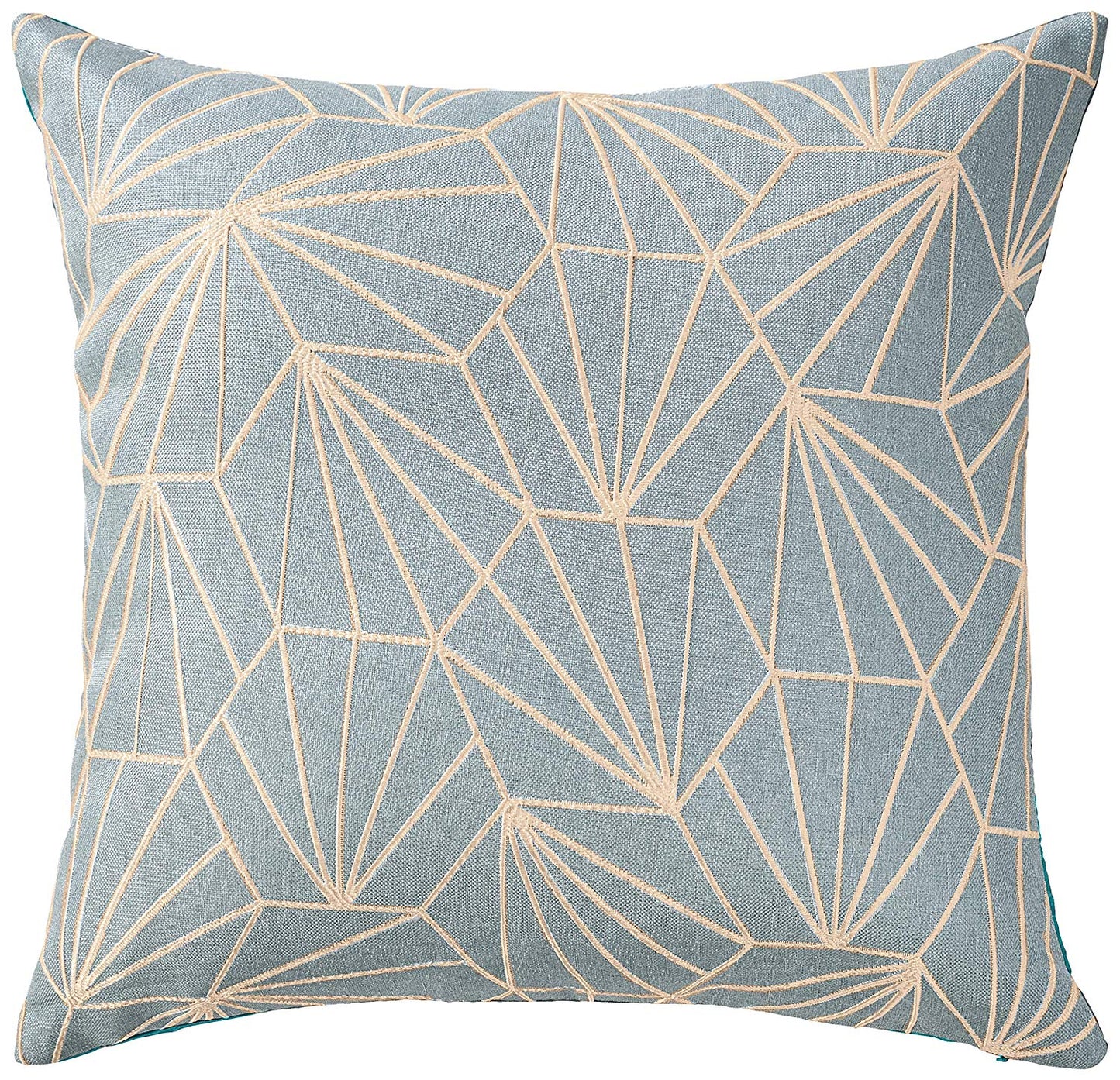 Victoria Chenille Abstract Hexagon Design Decorative Throw Pillow Covers