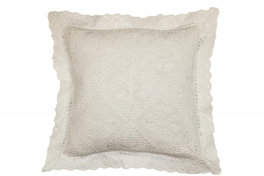 Stars Corchet Vintage Decorative Accent Throw Pillow