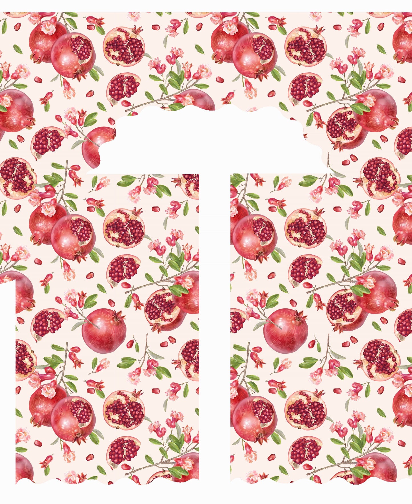 European Pears Flowers Pattern Decorative Window Treatment Rod Pocket Kitchen Window Curtain Panel Tiers and Swag Valance