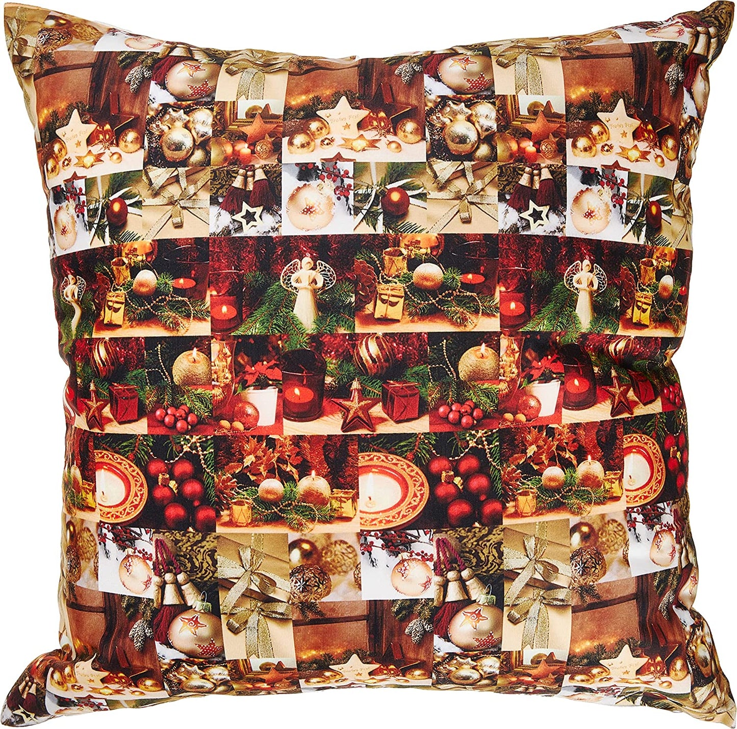 Seasonal Christmas Splendours Pattern Decorative Accent Throw Pillow