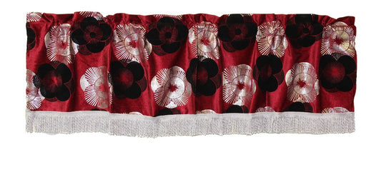 Heratige Vintage Decorative Window Treatment Rod Pocket Curtain Straight Valance