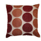 Chenille Circle Spots Pattern Decorative Accent Throw Pillow