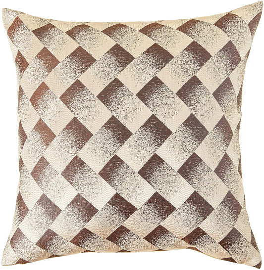 Princess Geometric Abstract Herringbone Blocks Design Decorative Accent Throw Pillow