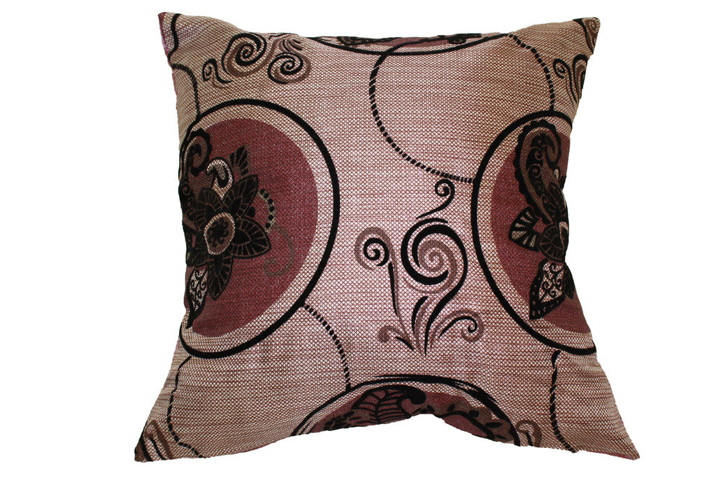 Tivoli Flock Vintage Decorative Throw Pillow Covers
