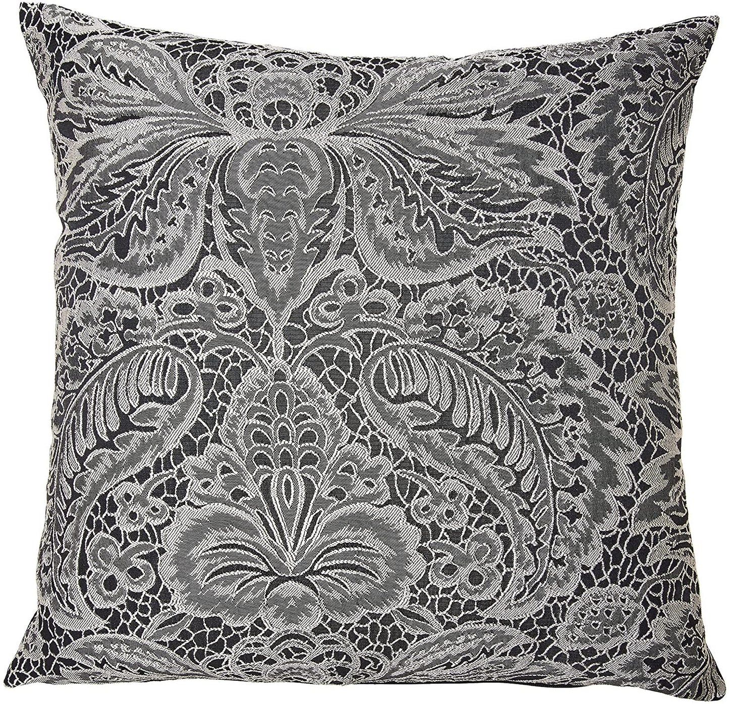 Pacifica Lace Look Damask Pattern Decorative Throw Pillow Cover