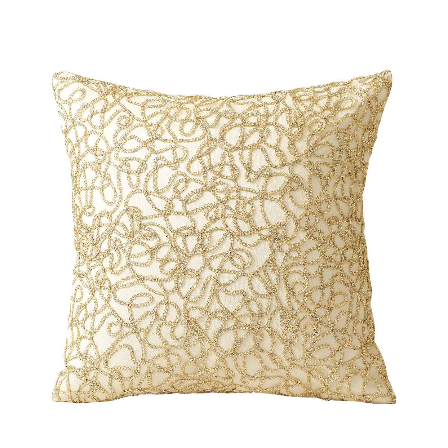 Sparkling Piping Pattern Decorative Accent Throw Pillow Cover