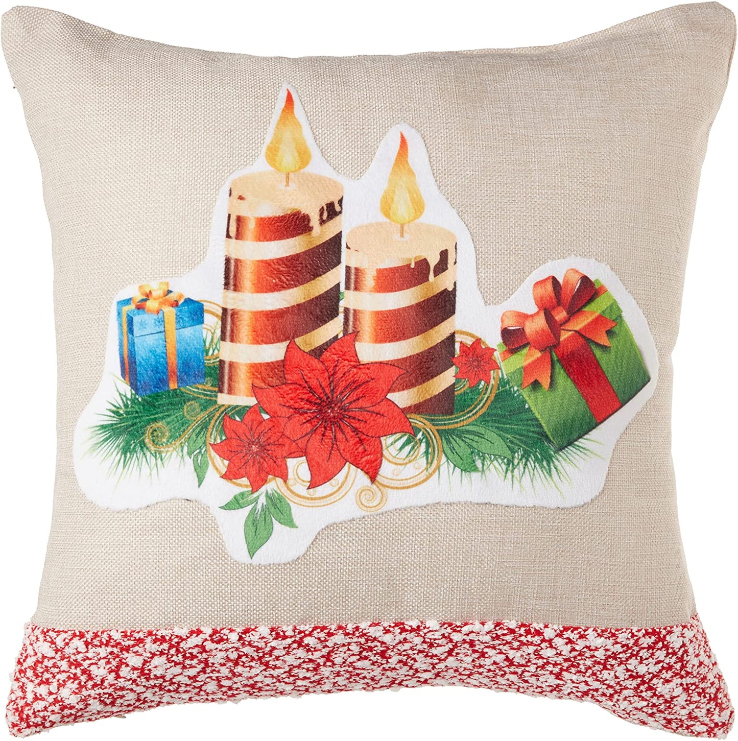 Christmas Ornaments Modern Pattern Decorative Throw Pillow Cover