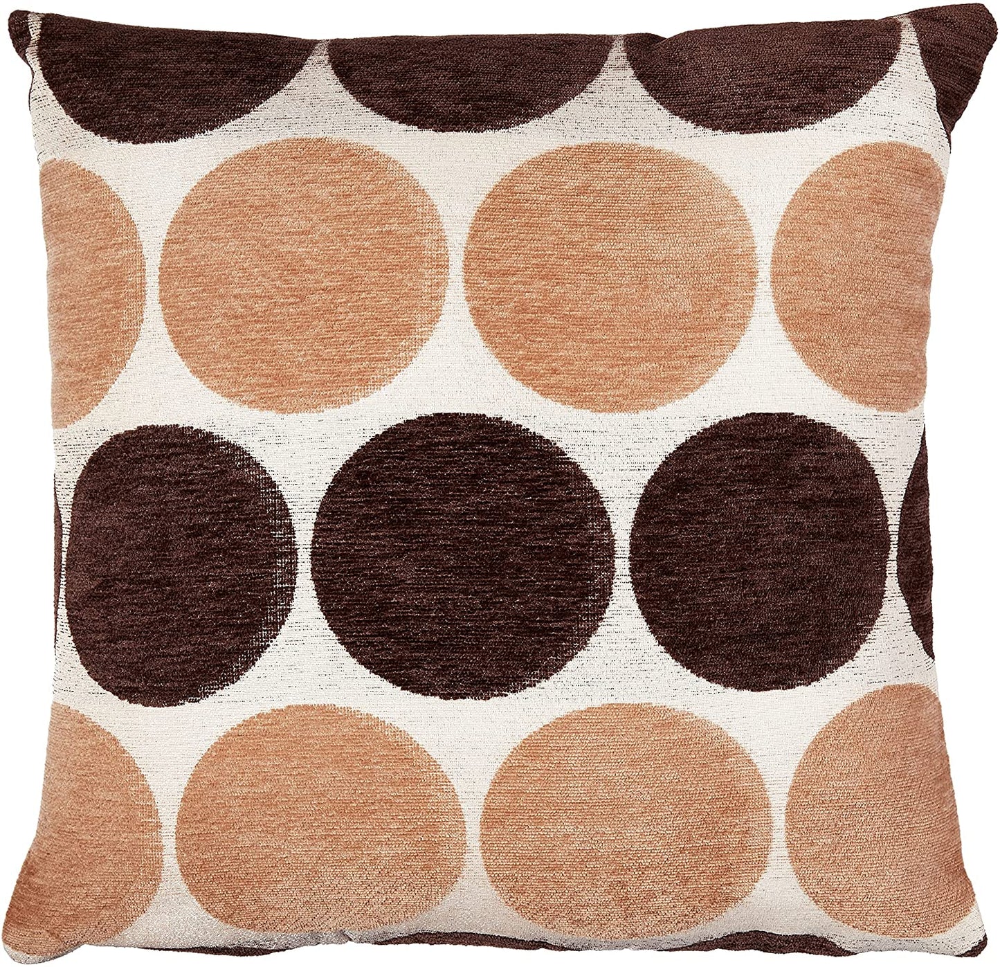 Chenille Circle Spots Pattern Decorative Throw Pillow Cover