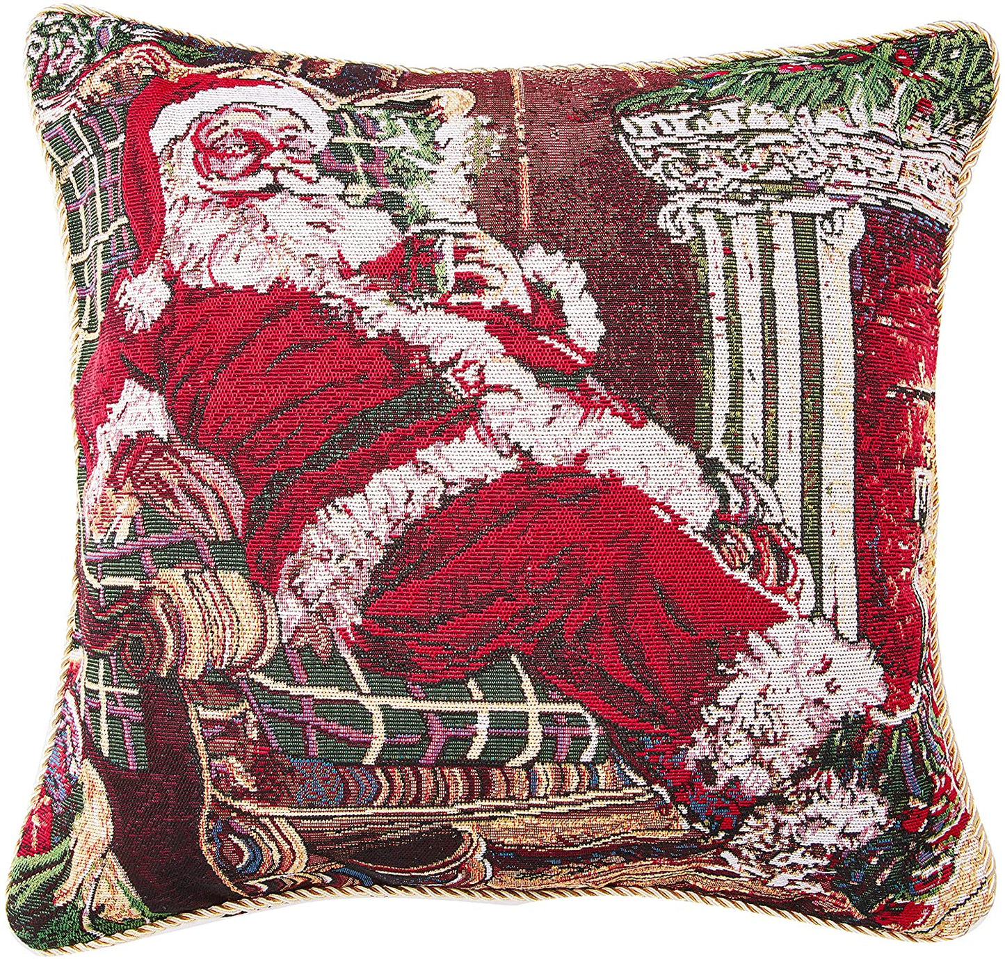 Seasonal Xmas Christmas Holiday Bliss Pattern Decorative Accent Throw Pillow
