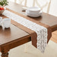 Eden Vintage Rustic Burlap Hessian Lace Pattern Decorative Table Runner