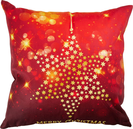 Seasonal Xmas Christmas Holiday Harmony Pattern Decorative Accent Throw Pillow