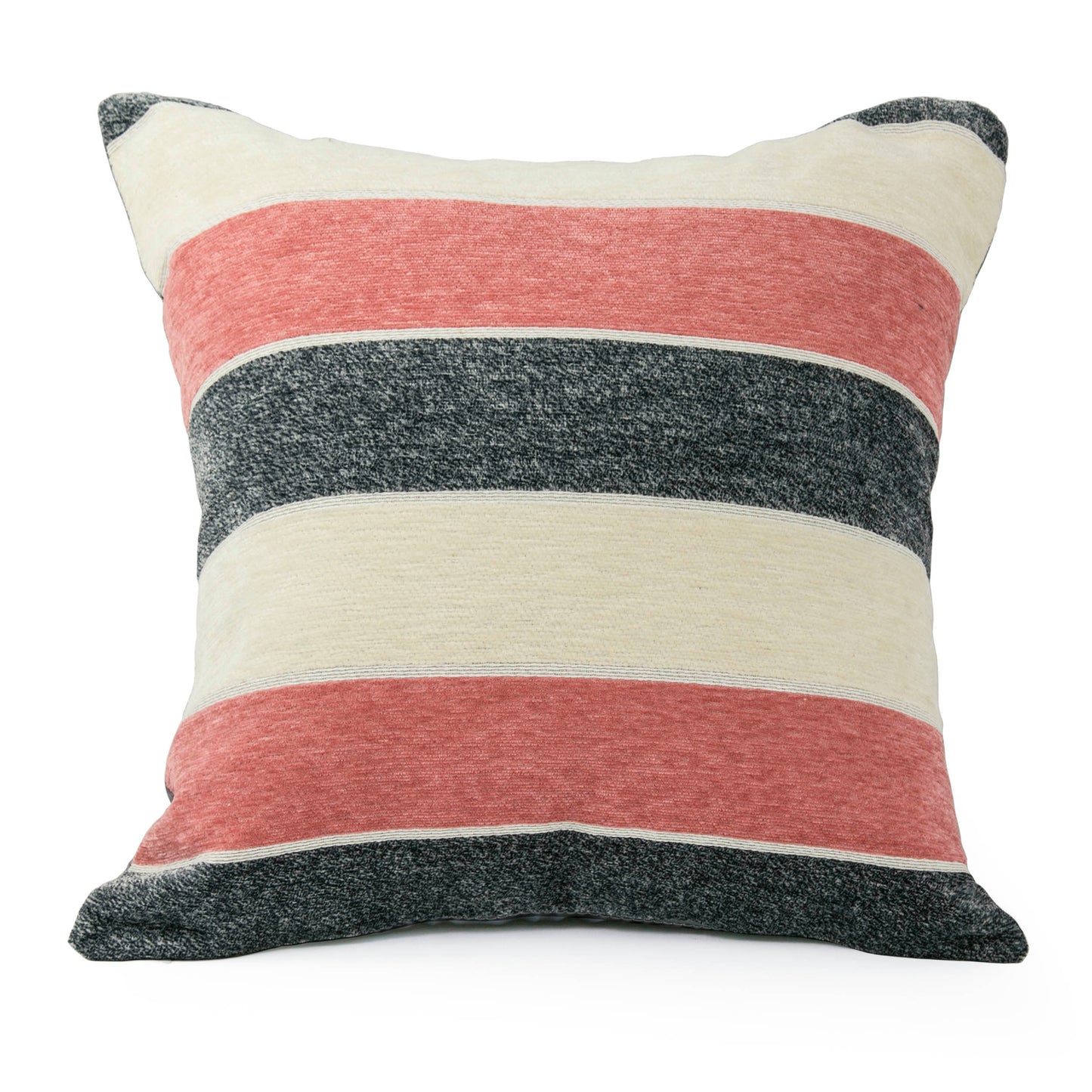 Deluxe Chenille, Striped Design Decorative Accent Throw Pillow