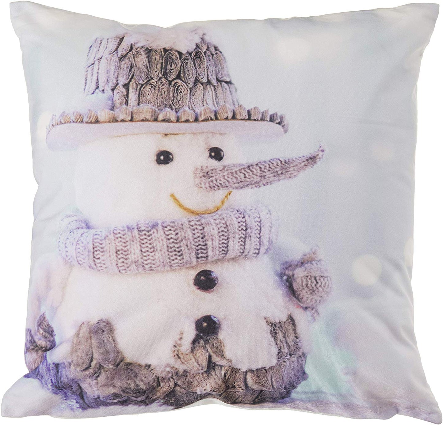 Christmas Snowed Man Decorative Throw Pillow Cover