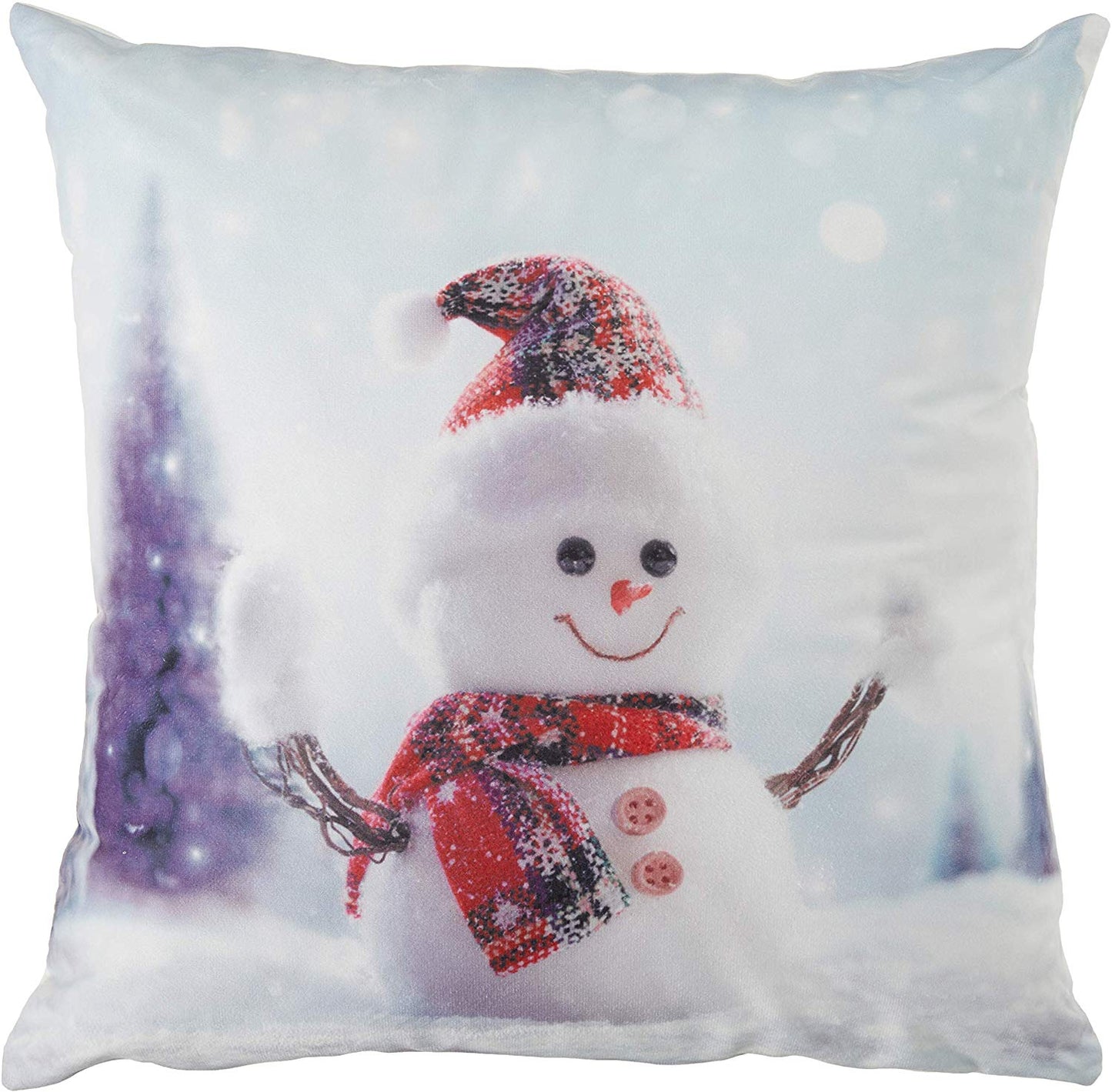 Christmas Snowed Man Decorative Throw Pillow Cover