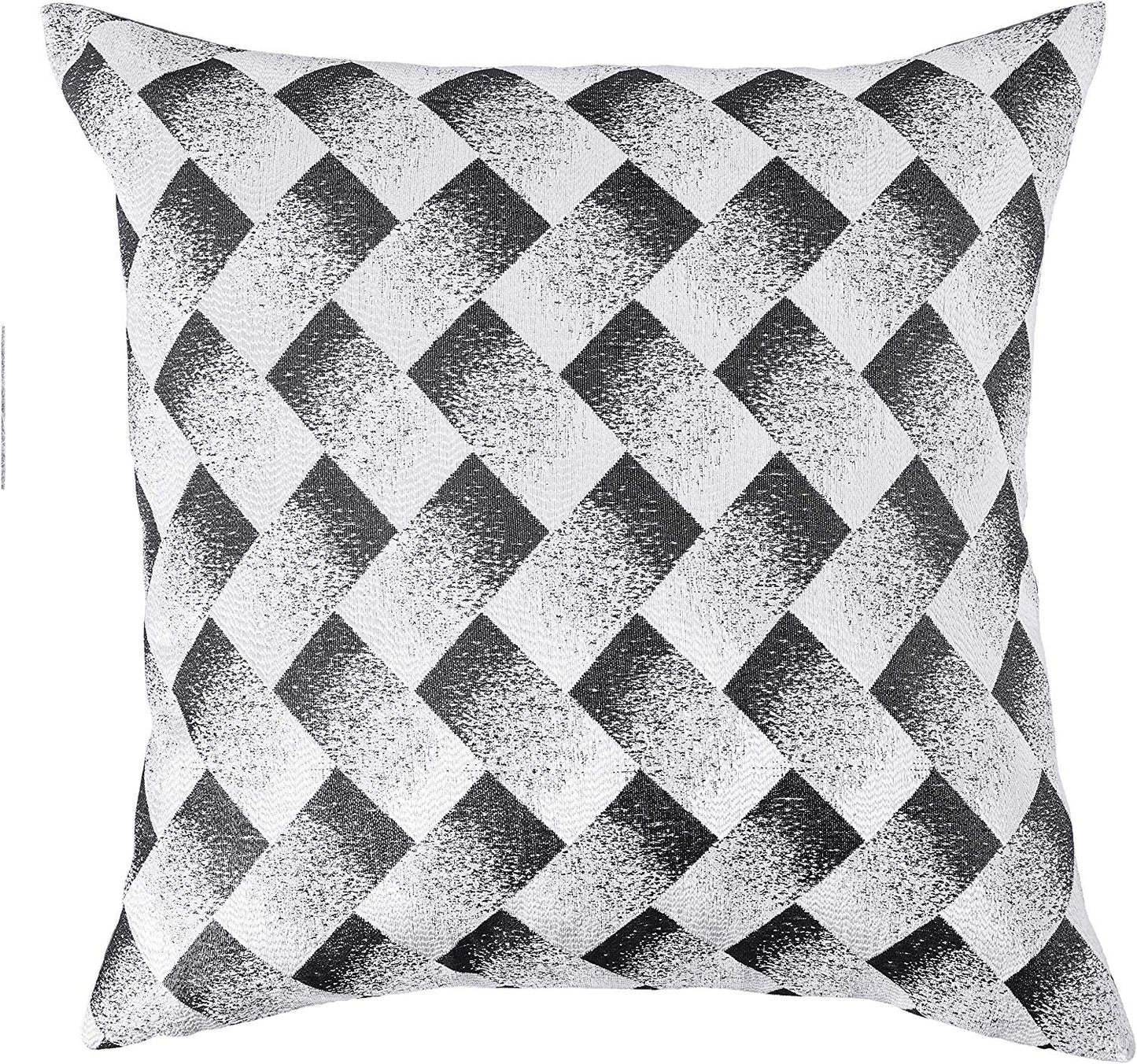 Princess Geometric Abstract Herringbone Blocks Design Decorative Accent Throw Pillow