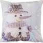 Christmas Snowed Man Decorative Accent Throw Pillow