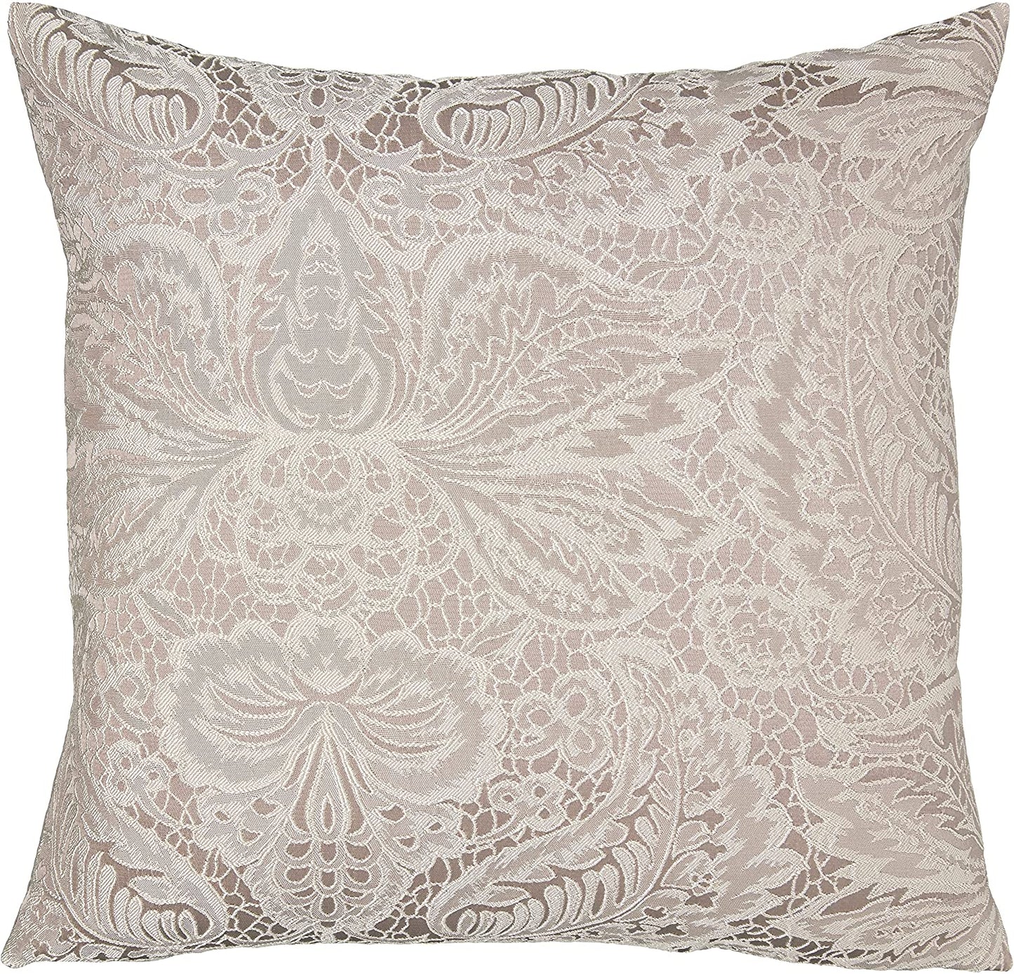 Pacifica Lace Look Damask Pattern Decorative Accent Throw Pillow