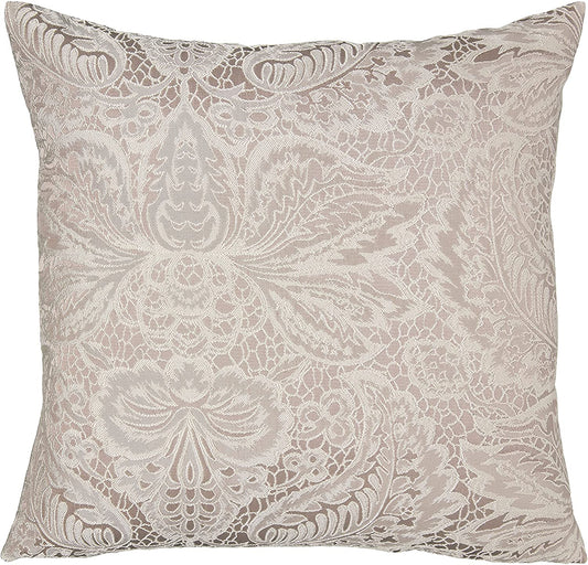 Pacifica Lace Look Damask Pattern Decorative Accent Throw Pillow