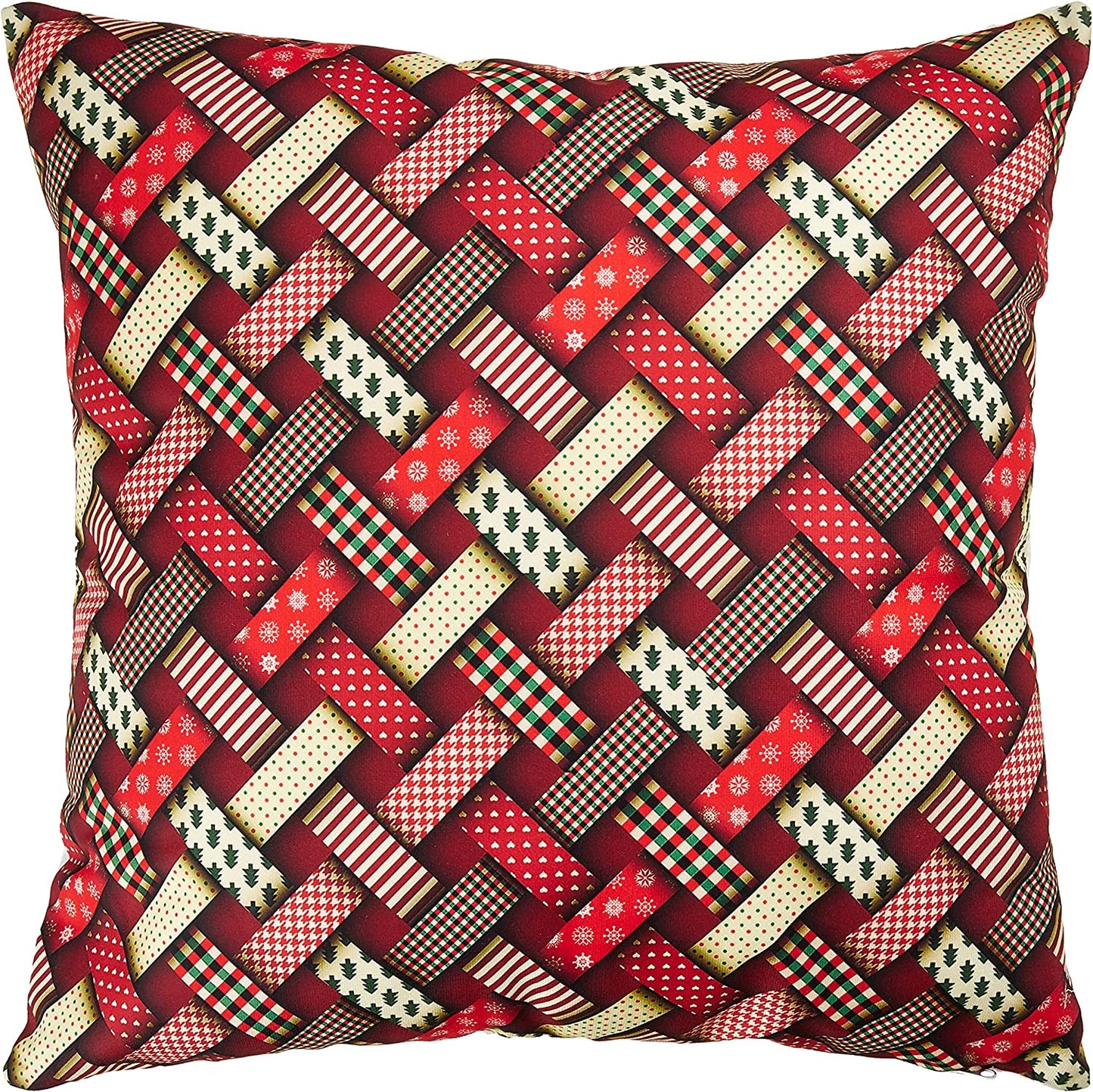 Seasonal Christmas Splendours Pattern Decorative Accent Throw Pillow