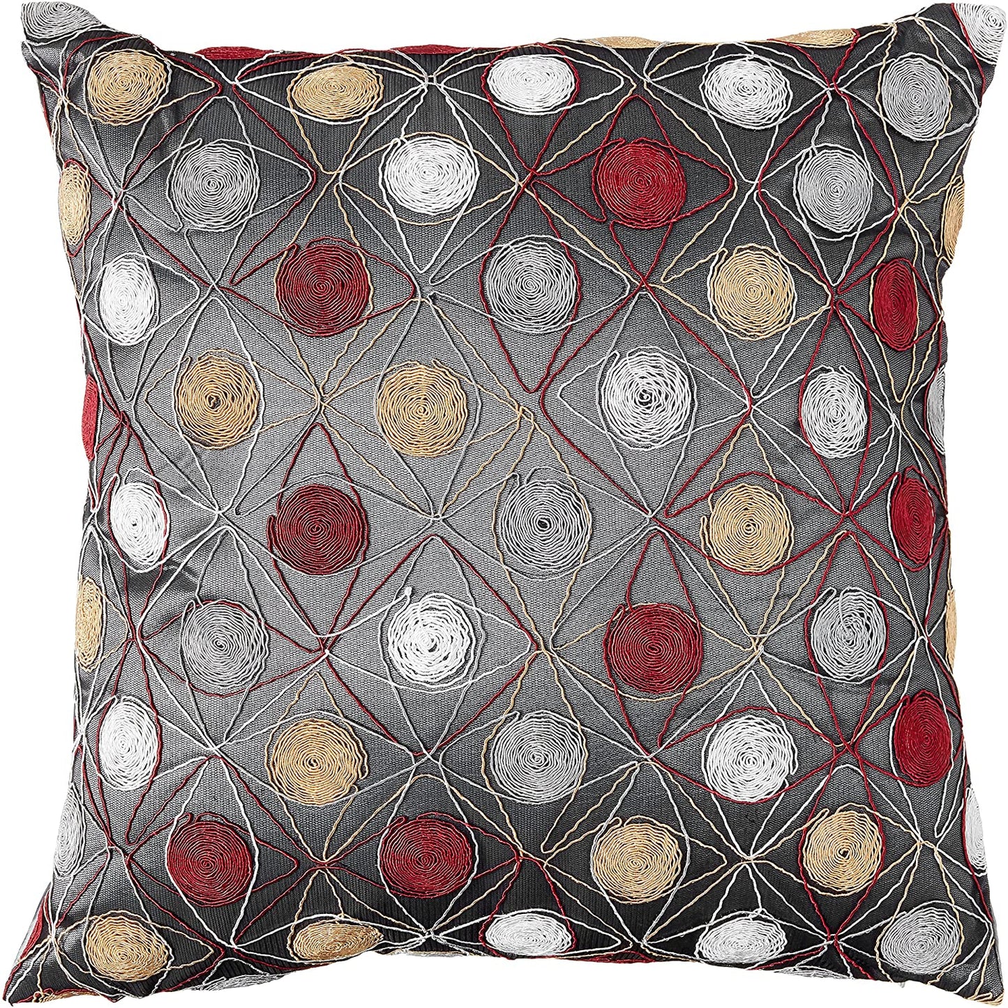 String Art Geometric Embroidery Pattern Decorative Throw Pillow Cover