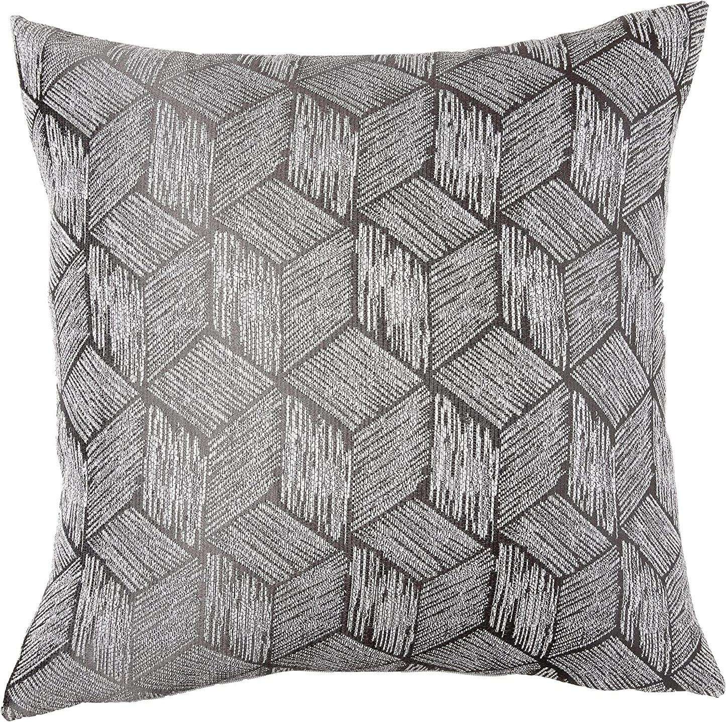 Fortune 3D Geometric Pattern Decorative Accent Throw Pillow