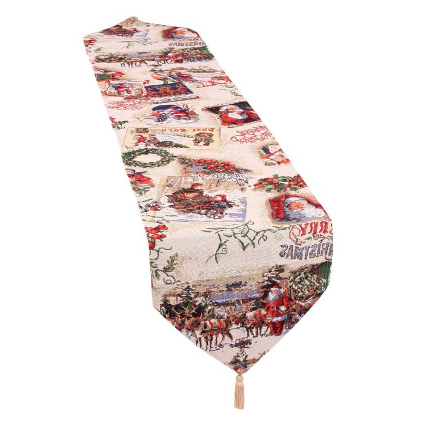 Seasonal Tapestry Xmas Decorative Table Runner