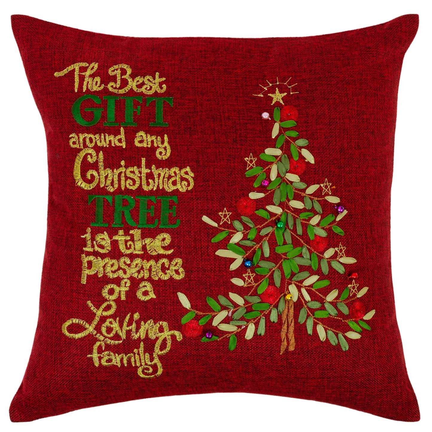 Seasonal Bells Decorative Accent Throw Pillow