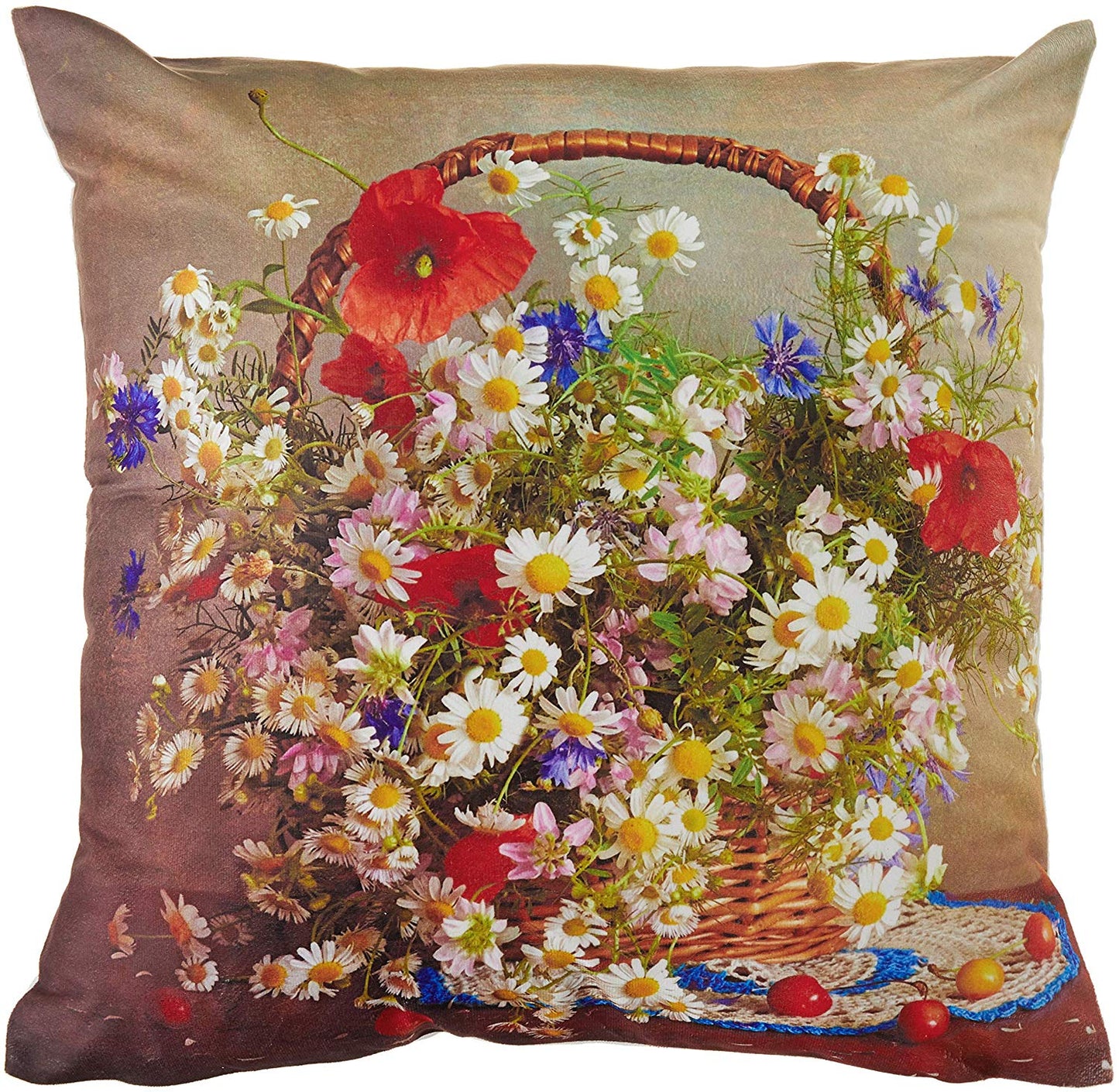 Heritage Floral Decorative Throw Pillow Cover