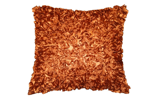 Silky Taffeta Abstract 3D Design  Decorative Accent Throw Pillow
