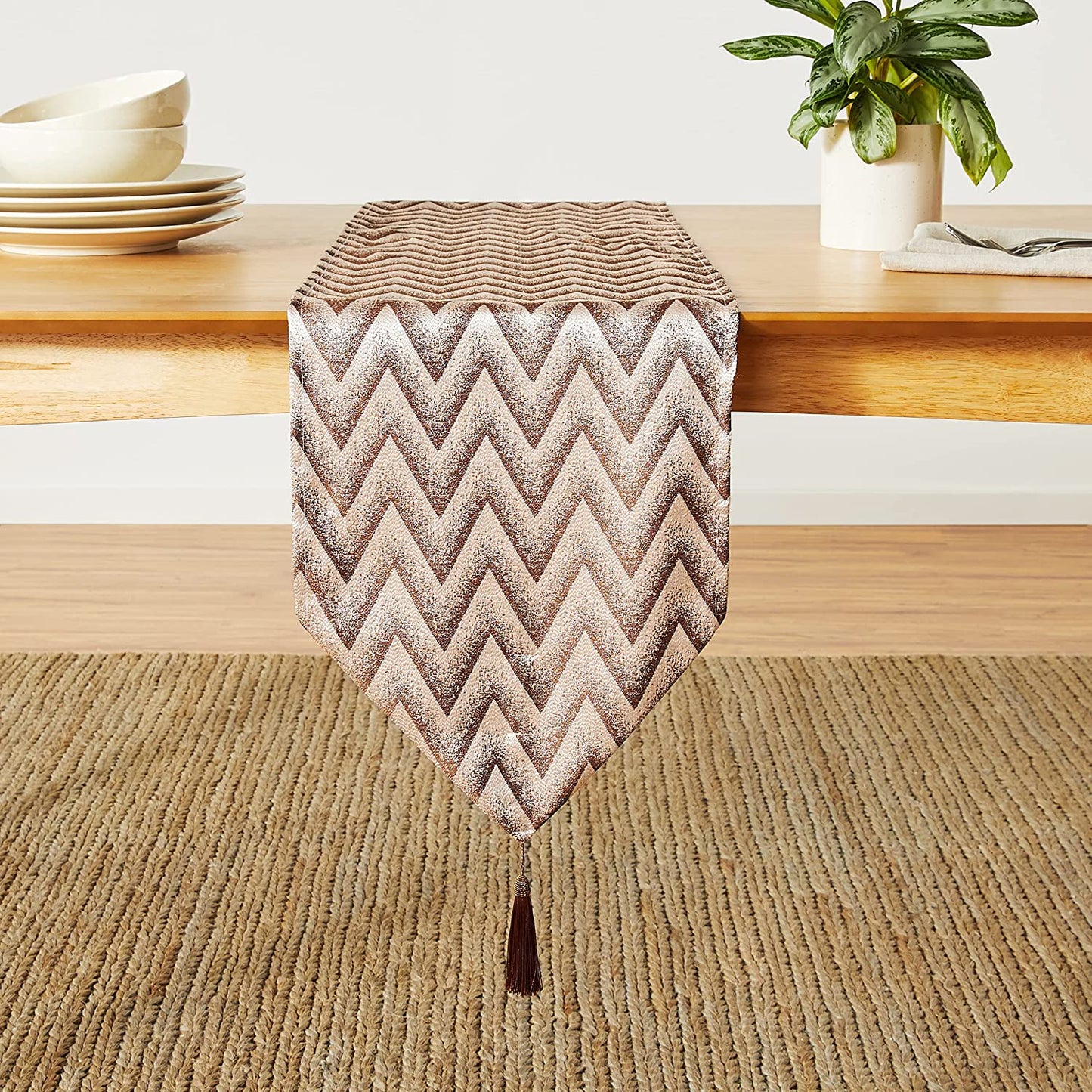 Indiana Chevron Pattern Decorative Table Runner