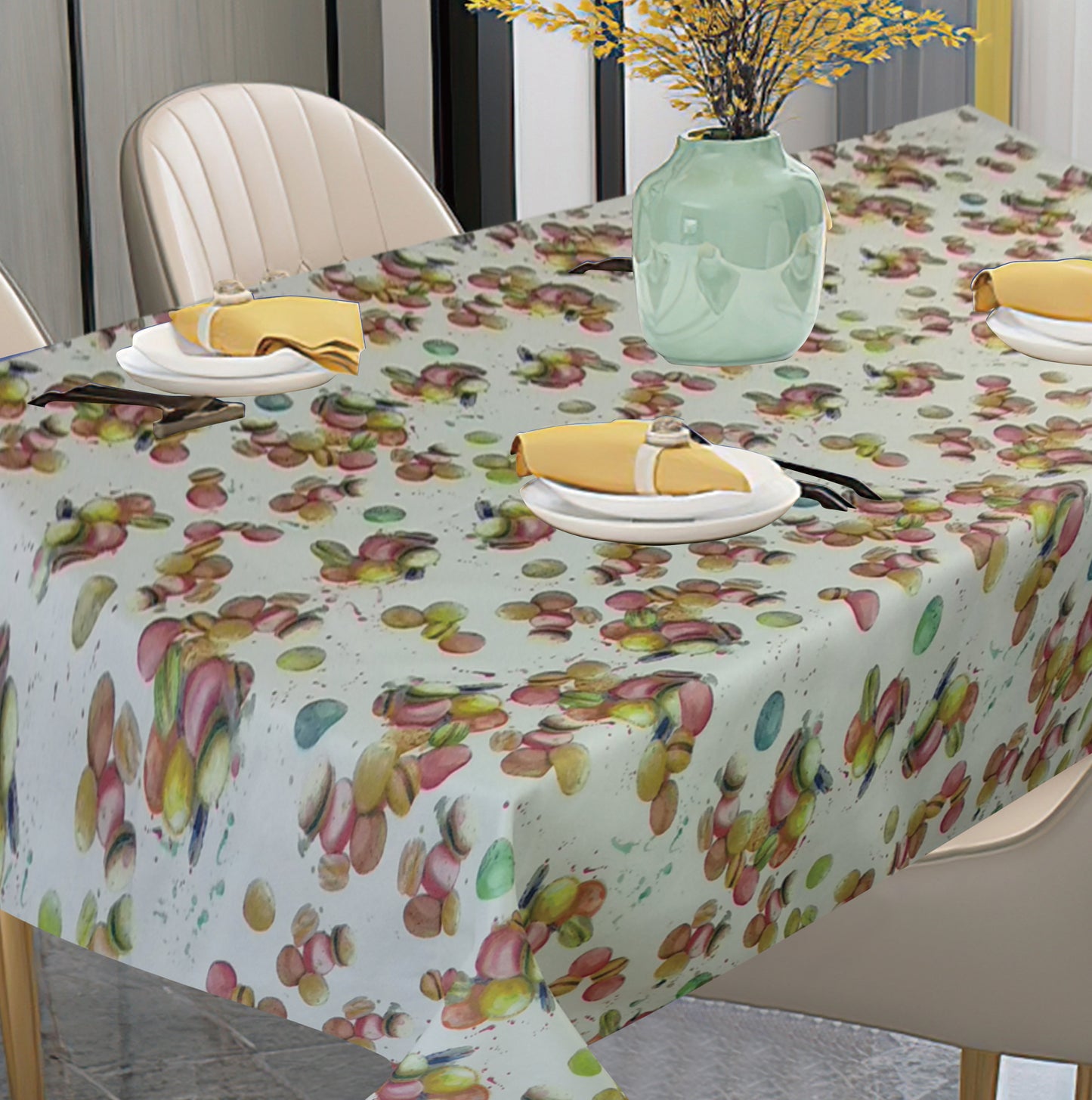 European Macaron Biscuits Pattern Tablecloths