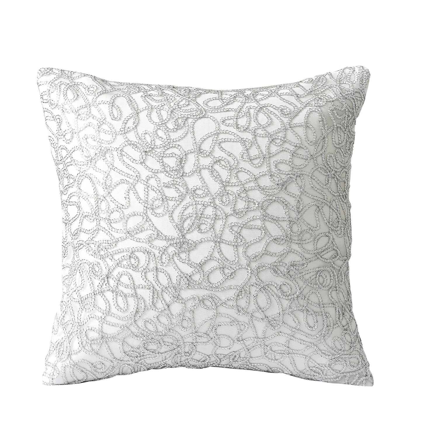 Sparkling Piping Pattern Decorative Accent Throw Pillow Cover