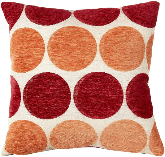 Chenille Circle Spots Pattern Decorative Throw Pillow Cover