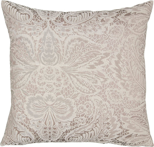 Pacifica Lace Look Damask Pattern Decorative Throw Pillow Cover