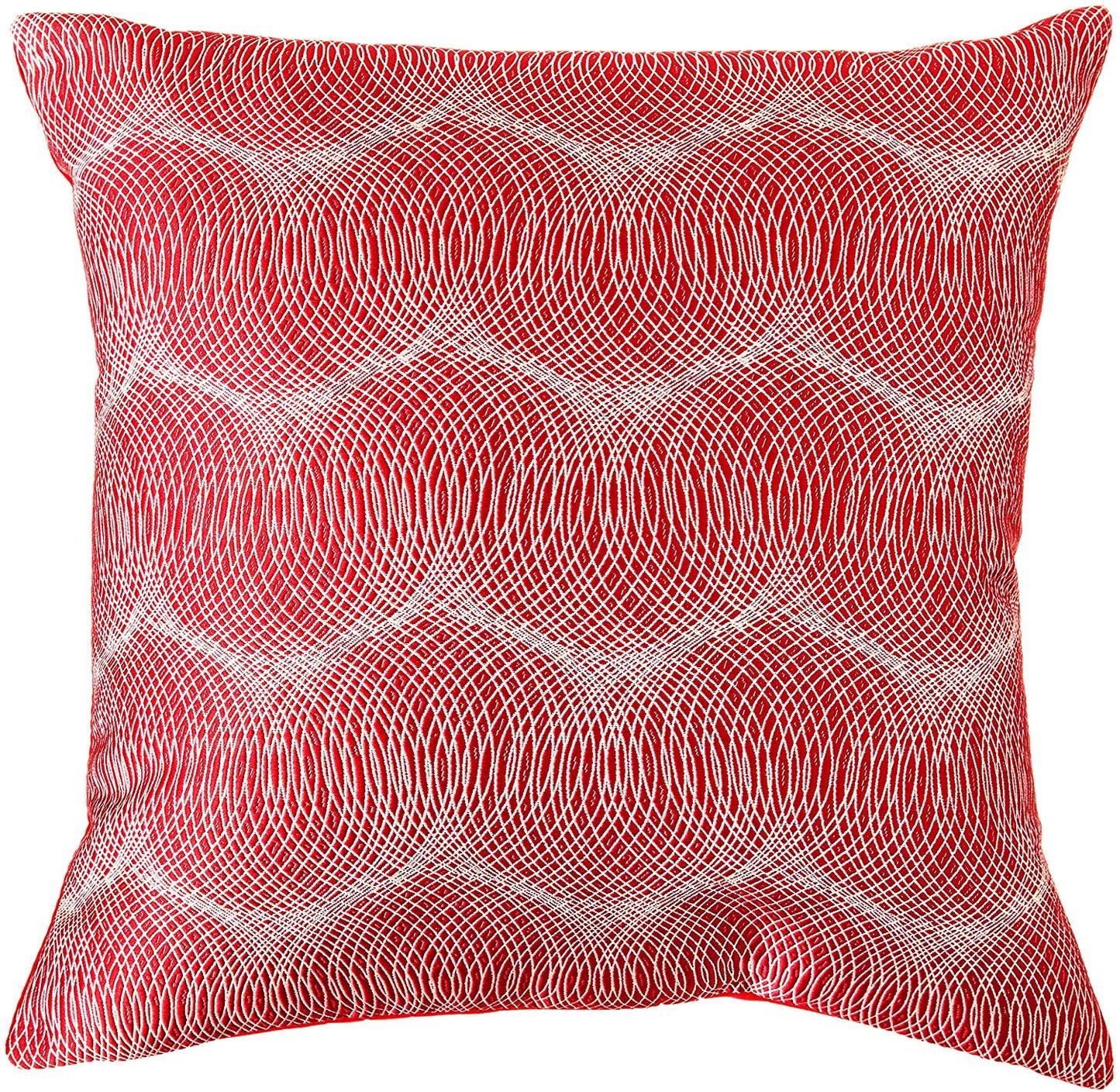 Circular Full Concentric Rings Spiral Pattern Decorative Accent Throw Pillow