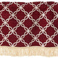Signature Chenille Diamond pattern Decorative Window Treatment Rod Pocket Curtain Straight Valance