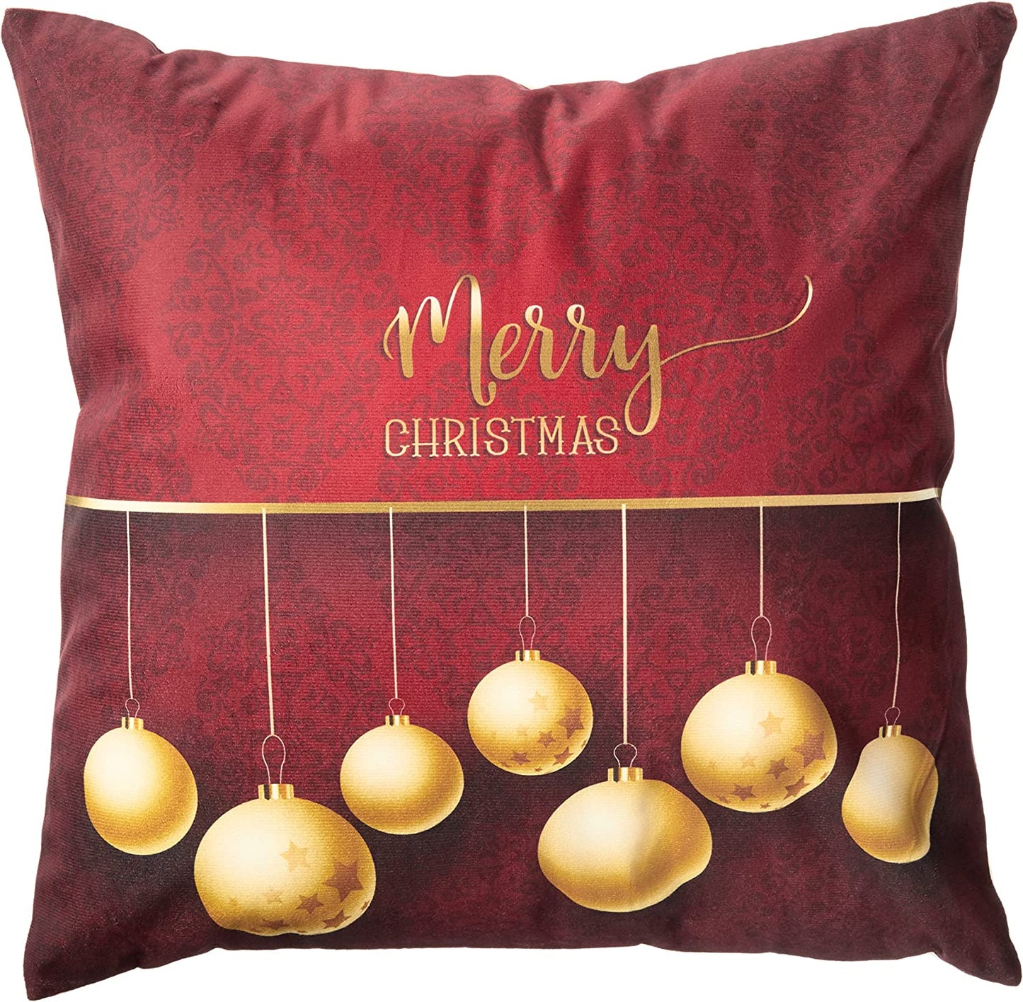 Seasonal Xmas Christmas Holiday Harmony Pattern Decorative Accent Throw Pillow Cover